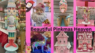 Beautiful Christmas Shop with me at The Decorators Warehouse🎀⛄️🎄 So much Pinkmas 2024 Dallas Texas [upl. by Madelene]