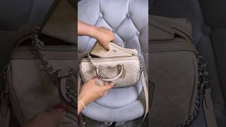 Rowan Large Satchel Bag in signature canvasSilverSandTaupe premiumbags handbagforyou coach [upl. by Adok4]