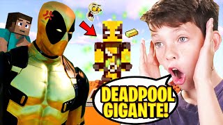 TR00LE0 CON DEADP00L DE 0RO GIGANTE AL CL4N DE MINECRAFT 🐀😂 [upl. by Hattie]