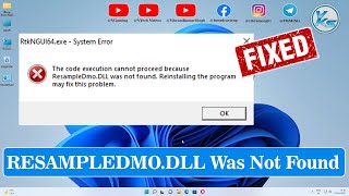 ✅ How To Fix RESAMPLEDMODLL Not Found or Missing in Windows 1110 [upl. by Wadlinger903]