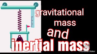 Concept of mass  11 class  inertial mass and gravitational mass [upl. by Launam410]