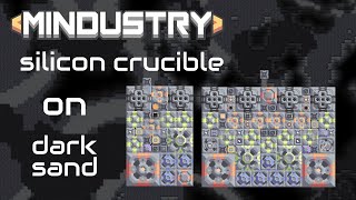 Mindustry schematic  Silicon Crucible dark sand [upl. by Eniahs]