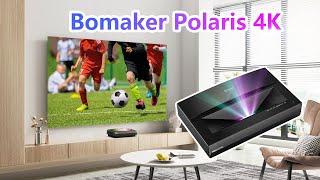 Bomaker Polaris 4K Ultra Short Throw Laser TV Open Box and Review [upl. by Aeel]