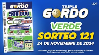 SORTEO TRIPLE GORDO 121 [upl. by Mulvihill]