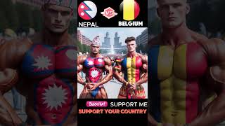 Nepali bodybuilder vs Belgium bodybuilder nepal malaysia bodybuilding Netherlands belgium [upl. by Gregorius]