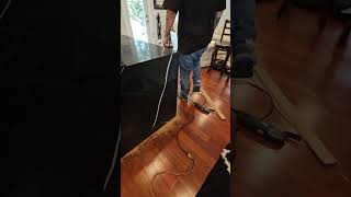 Water Damaged Wood Flooring Problem diy woodworking flooringtips construction woodflooring [upl. by Keisling]