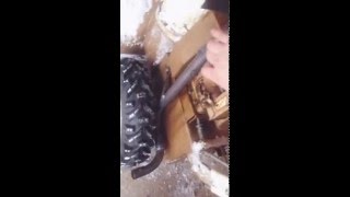 Snowblower straight pipe mod loudest in the world [upl. by Naitsirk409]