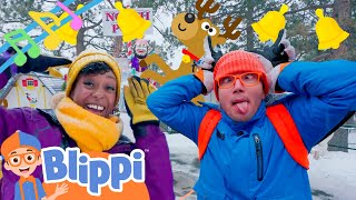 Jingle Bells Classic Blippi and Meekah Winter Holiday Nursery Rhymes for the Family [upl. by Jaeger222]