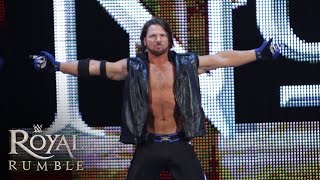 WWE Network AJ Styles makes his WWE debut in the Royal Rumble Match Royal Rumble 2016 [upl. by Saville]