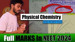 BEST Strategy To Score 60 OUT Of 60 In Physical Chemistry In NEET 2024 ❤️ [upl. by Ahsiekat423]