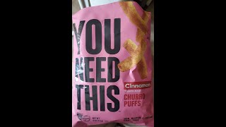 You Need This Cinnamon PlantBased Churro Puffs Review [upl. by Leciram614]