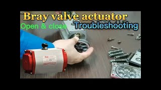 Bray valve actuator adjustment Bray valve troubleshooting [upl. by Esdnyl]