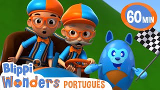 O Primeiro Carro do Blippi  Blippi Brasil  Desenhos Animados Educativos [upl. by Yesrej]