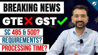 Breaking SC 485 and SC 500 Requirements Change  GST amp Processing Time Australian Immigration News [upl. by Eugor201]