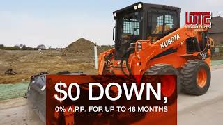 0 for up to 48 Months on Select Kubota Construction Equipment [upl. by Ainafets]