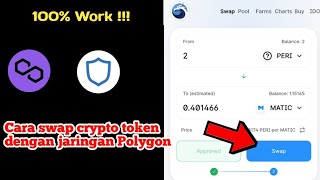 Cara jualswap token crypto menggunakan jaringan maticPolygon di Trustwallet  Work [upl. by Hayley670]