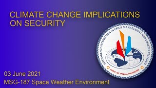 NATO MampSG NMSG187 – Space Weather Environmental Modelling [upl. by Enylhsa]