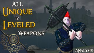 Oblivion ALL Unique amp Leveled Weapons EXPLAINED [upl. by Ylrebmic614]