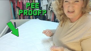 Review of Waterproof Crib Mattress Protector 2 Pack Crib Mattress Cover Fitted for Baby Bed [upl. by Nrevel]