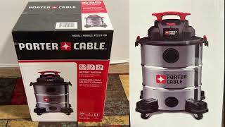 Porter Cable PCX18156 10 Gallon Stainless Steel Wet Dry Vacuum [upl. by Joash]