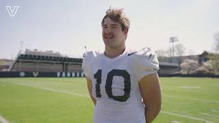 Vandy Football  Langston Patterson Interview Spring Football [upl. by Faustina]