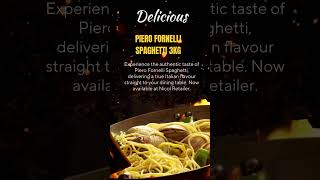 Authentic Italian Flavour Piero Fornelli Spaghetti at Nicol Retailer food healthyfood [upl. by Milinda948]