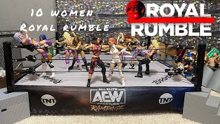 10 Womens Royal Rumble Action Figure Match  Royal Rumble ‘24 14 [upl. by Kaleb]