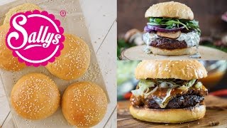 Geniale amp einfache Burger Buns  Burger Brötchen  Sallys Welt [upl. by Larred610]