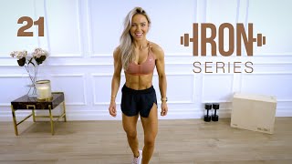 IRON Series 30 Min Dumbbell Leg Day Workout  Stepups  21 [upl. by Alyce775]