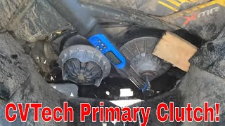 CVTech Primary Clutch W White Secondary Spring  2018 Canam Renegade 1000 XMR on 32 Aztex XL [upl. by Charlie]