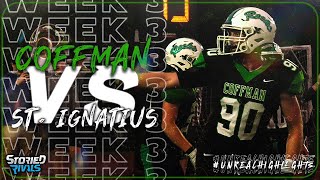 HIGH SCHOOL FOOTBALL  Dublin Coffman vs St Ignatius  HIGHLIGHT [upl. by Anisor18]