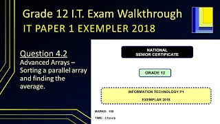 Information Technology Grade 12 Exempler 2018 Paper 1 Questions 42 [upl. by Miko467]