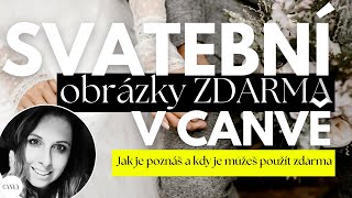 Svatební prvky ZDARMA v Canvě  Canva Free a Canva Pro  Jak na vlastní svatební tiskoviny v Canve [upl. by Hennahane]