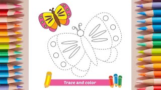 How to draw a butterfly drawandlearn4kids art4kids MagicFingersArt ChikiArte araplays [upl. by Supple96]