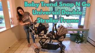 Baby Trend Snap N Go Universal Double Stroller Frame  Best Newborn Twins Stroller [upl. by Wallinga]