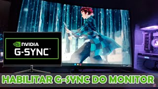 Como habilitar GSync no Mancer Valak zx240h [upl. by Ahsienak]