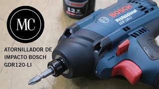 Atornillador de impacto Bosch GDR 120LI Revisión demostración y Tips [upl. by Mert]