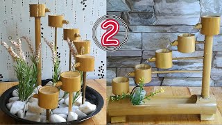 2 Best Homemade BAMBOO WATER FOUNTAIN Ideas [upl. by Venable]