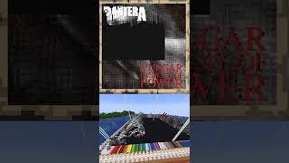 Vulgar Display Of Power by Pantera  Minecraft Map Art [upl. by Animas]