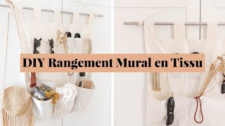 DIY Rangement Mural à Poches en Tissu  Comment Coudre un Organisateur Beau amp Pratique [upl. by Lyda391]