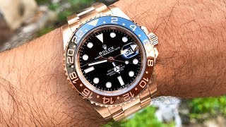 Rolex GMTMaster II in Everose – The Best Rose Gold Sports Watch [upl. by Avlis]