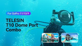 TELESIN Dome Port with Diving Rig Stabilizer Set for GoPro Hero 9101112 [upl. by Alderman709]