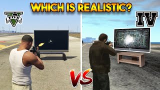 GTA 5 VS GTA 4 WHICH IS MORE REALISTIC [upl. by Scopp970]