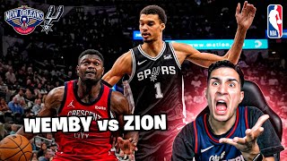 WEMBY ESTABA SÓLO ¡LA TUVIERON PARA GANAR vs ZION  SPURS vs PELICANS 32 [upl. by Olinde392]