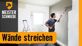 Wände streichen  HORNBACH Meisterschmiede [upl. by Noyad]