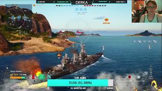 Reaction Video Reacting to when I was versing Derka Games in World of Warships legends DerkaGames [upl. by Ayrad]