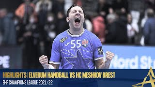 HIGHLIGHTS  Elverum Handball vs HC Meshkov Brest  Round 9  EHF Champions League 202122 [upl. by Vatsug522]