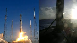 Falcon 9 launches KPLO Danuri and Falcon 9 first stage landing [upl. by Rebekah]