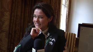 Sidse Babett Knudsen Irène Frachon in La Fille de Brest in conversation with PremiereFR Nov 2016 [upl. by Annodas]