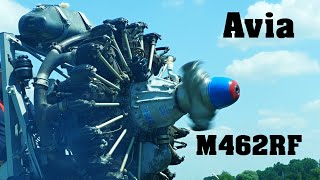 Avia M462RF ninecylinder radial engine  Airshow Breclav 2023  4K [upl. by Ellennej185]